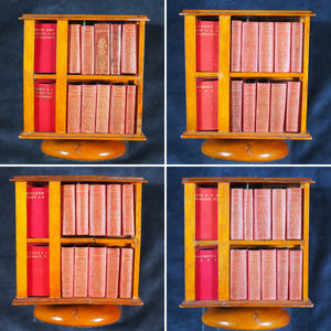 Shakespeare, William. Ellen Terry Complete Works of William Shakespeare, in 40 volumes. Bryce, David & Son. Glasgow. 1904. Complete Works. [Large revolving bookcase] >>MINIATURE BOOKS<<