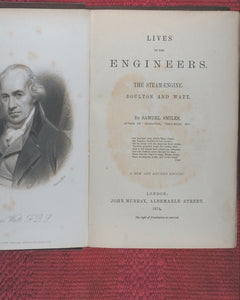 Lives of the Engineers. SMILES, Samuel. A new and revised edition. London: John Murray. 1874. >>OWNED AND SIGNED BY CHARLES DARWIN'S SON AND DESCENDANTS<<