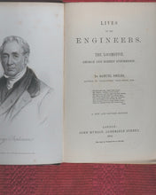 Load image into Gallery viewer, Lives of the Engineers. SMILES, Samuel. A new and revised edition. London: John Murray. 1874. &gt;&gt;OWNED AND SIGNED BY CHARLES DARWIN&#39;S SON AND DESCENDANTS&lt;&lt;
