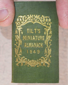 Tilt's Miniature Almanack. Various publishers. London. [1848-1870] >>RUN OF SCARCE COLLECTABLE ALMANACS<<