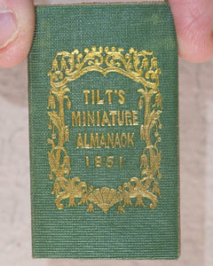 Tilt's Miniature Almanack. Various publishers. London. [1848-1870] >>RUN OF SCARCE COLLECTABLE ALMANACS<<
