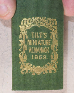 Tilt's Miniature Almanack. Various publishers. London. [1848-1870] >>RUN OF SCARCE COLLECTABLE ALMANACS<<