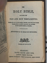 Load image into Gallery viewer, Holy Bible Containing the Old and New Testaments. Chained Bible and Lectern. Bryce, David &amp; Son. 1901.

