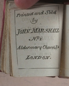 Marshall, John. Infant's Library. [Book 6] (Outdoor Scenes II). Marshall, John. No. 4 Aldermary Churchyard in Watling Street. London. Circa 1800