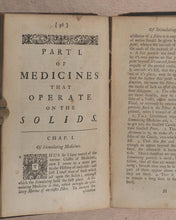 Load image into Gallery viewer, Boerhaave, Herman. A Treatise on the Powers of Medicines. John Martyn (translator). Printed for John Wilcox and James Hodges. London. 1740.
