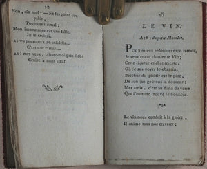Delices de Paphos, Almanach Chantant, 1803-1804. Rochette, chez, Imprimeur, rue d'Enfet, 772. Paris. 1803. >>Unrecorded French Lovers' Almanac<<