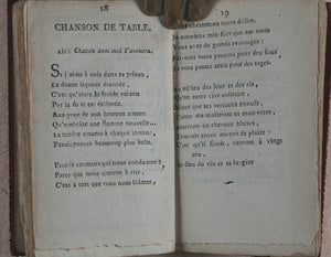 Delices de Paphos, Almanach Chantant, 1803-1804. Rochette, chez, Imprimeur, rue d'Enfet, 772. Paris. 1803. >>Unrecorded French Lovers' Almanac<<