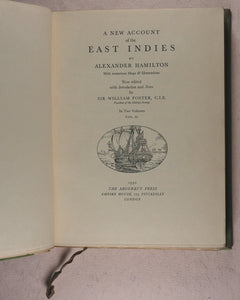 Alexander Hamilton. A New Account of the East Indies. Argonaut Press. 1930. >>Unopened, numbered, limited edition Private Press on Japon Vellum<<