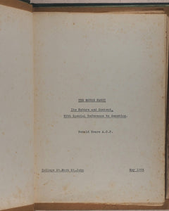 Hoare, H.Ronald.  Mouse Fancy, its Nature and Content; with special reference to Genetics. [typed manuscript]. London. [1954].>>Very curious unpublished monograph on fancy mice<<