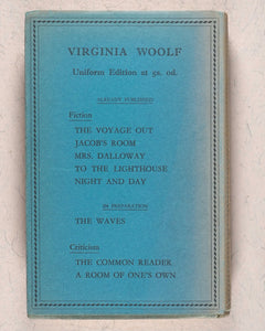 Virginia Woolf. Collected works of Virginia Woolf - every first Uniform Edition,  in original dust-jackets. Hogarth Press. 52 Tavistock Square. London.  1929-1950.