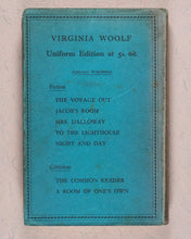 Load image into Gallery viewer, Virginia Woolf. Collected works of Virginia Woolf - every first Uniform Edition,  in original dust-jackets. Hogarth Press. 52 Tavistock Square. London.  1929-1950.
