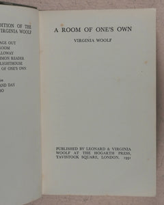 Virginia Woolf. Collected works of Virginia Woolf - every first Uniform Edition,  in original dust-jackets. Hogarth Press. 52 Tavistock Square. London.  1929-1950.