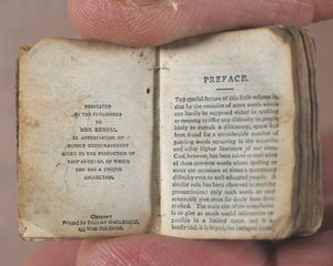 Smallest English Dictionary in the World. Bryce, David & Son. Glasgow. Circa 1896.>>Scarce miniature promo for world's largest bookshop in 1896<<