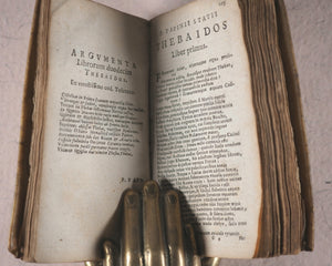 Pub. Papinius Statius. Denuo ac Serio emendatus. Guiljelmum Ianss: Caesium. [Amsterdam].>>Dramatic and significant classical poetry in miniature<< 1624.