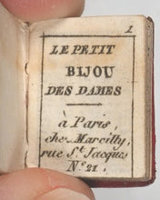 Load image into Gallery viewer, Petit Bijou des Dames, Le. Marcilly, Rue St. Jacques, 31. Paris. Micro-miniature in original walnut etui. [1817].
