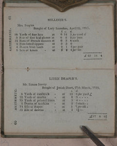 Compendium of Simple Arithmetic; in which the first rules of that pleasing Science are made familiar to the capacities of youth. Wallis, J. 16 Ludgate Street. London. 1801.