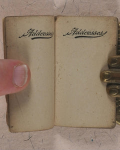 American Baptist Publications Society, PA [Miniature Calendar/address book]. American Baptist Publications Society. Philadelphia.  Printed by WHITEHEAD & HOAS CO. NEWARK NJ. [1900].