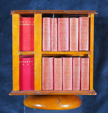 Load image into Gallery viewer, Shakespeare, William. Ellen Terry Complete Works of William Shakespeare, in 40 volumes. Bryce, David &amp; Son. Glasgow. 1904. Complete Works. [Large revolving bookcase] &gt;&gt;MINIATURE BOOKS&lt;&lt;
