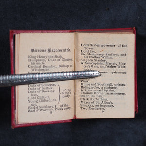 Shakespeare, William. Ellen Terry Complete Works of William Shakespeare, in 40 volumes. Bryce, David & Son. Glasgow. 1904. Complete Works. [Large revolving bookcase] >>MINIATURE BOOKS<<