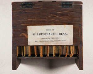Shakespeare, William. [Complete works of Shakespeare in a replica of Shakespeare's Desk]. Bryce, David & Son. Glasgow. 1904.