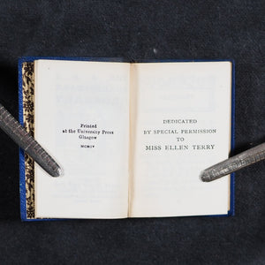 Shakespeare, William. Ellen Terry Shakespeare (complete set of 40). This edition is carefully edited and compared with the best texts by J Talfourd Blair. Bryce, David & Son Glasgow. 1904.