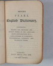 Load image into Gallery viewer, Bryce, David &amp; Son. Glasgow. Advertising. Knowledge in a Nutshell. Bryce's Pearl English Dictionary/Atlas of the world/Gazetter of the world/book of general information. Pears promo. Circa 1904.
