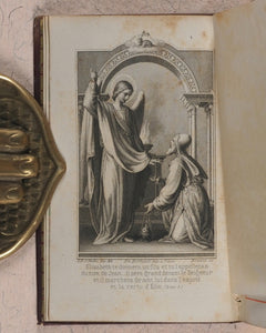 François de Sales. Introduction à la Vie Dévote. [France]. 1890. Highly unusual miniature bookcase.