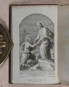 François de Sales. Introduction à la Vie Dévote. [France]. 1890. Highly unusual miniature bookcase.