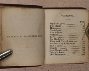 Love Gift and Token of Regard. In poetry and Prose. Johnson, Samuel Jun. 48 Church Street. London. 1848.