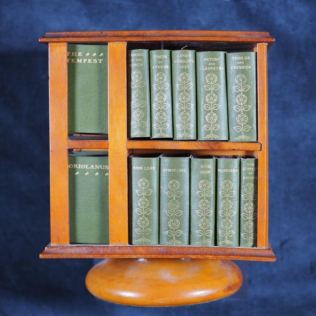 Shakespeare, William. Ellen Terry Complete Works of William Shakespeare, in 40 volumes. Bryce, David & Son. Glasgow. 1904. Complete Works. [Large revolving bookcase].