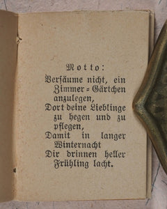Reichner, Klara. Unser Zimmer Gärtchen. [Weise, Gustav, Stuttgart. 1885].