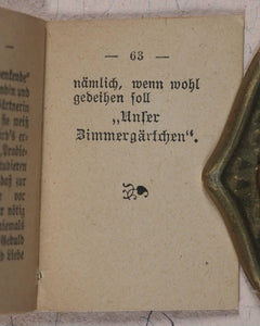 Reichner, Klara. Unser Zimmer Gärtchen. [Weise, Gustav, Stuttgart. 1885].