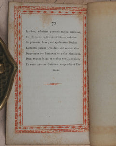Miniature library of classical literature. Kaspar van Baerle, George Buchanan, Jacob Cats, Joannes Nicolai Secundus, John Owen, Helius Eobanus Hessus, & Marco Girolamo Vida. Carl Poppo Fröbel. Rudophopoli [Rudolstadt].1820.