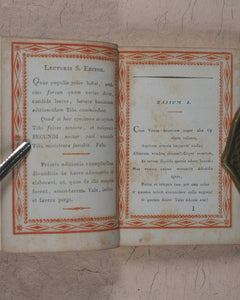 Miniature library of classical literature. Kaspar van Baerle, George Buchanan, Jacob Cats, Joannes Nicolai Secundus, John Owen, Helius Eobanus Hessus, & Marco Girolamo Vida. Carl Poppo Fröbel. Rudophopoli [Rudolstadt].1820.