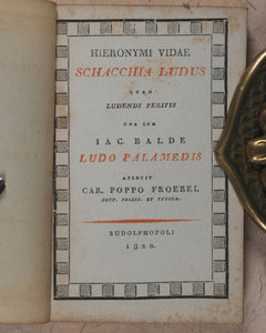 Miniature library of classical literature. Kaspar van Baerle, George Buchanan, Jacob Cats, Joannes Nicolai Secundus, John Owen, Helius Eobanus Hessus, & Marco Girolamo Vida. Carl Poppo Fröbel. Rudophopoli [Rudolstadt].1820.