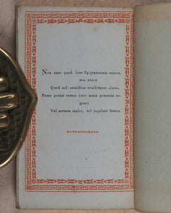Miniature library of classical literature. Kaspar van Baerle, George Buchanan, Jacob Cats, Joannes Nicolai Secundus, John Owen, Helius Eobanus Hessus, & Marco Girolamo Vida. Carl Poppo Fröbel. Rudophopoli [Rudolstadt].1820.