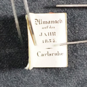 Almanach auf das Jahr 1834. [C.F. Müller]. Carlsruhe. 1833.