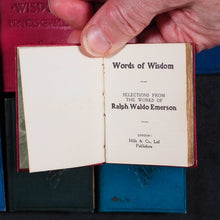 Load image into Gallery viewer, Emerson, Ralph Waldo. Words of Wisdom. Selections from the Works of Ralph Waldo Emerson. Hills &amp; Co. Ye St. Luke&#39;s Press. London. Circa 1910.
