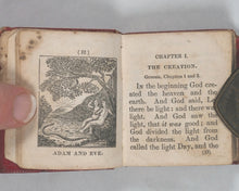 Load image into Gallery viewer, Janes, Edmund S. (abridged and collated by). Miniature Bible with Engravings. Harmstead, J. Philadelphia. 1840.
