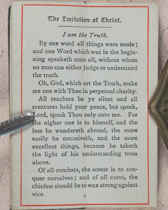 Thomas a Kempis. Odd minutes with the Imitation of Christ. Selections by Dr Lindsay. Bryce, David & Son. Glasgow. Circa 1890.