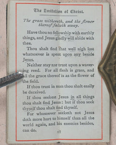 Thomas a Kempis. Odd minutes with the Imitation of Christ. Selections by Dr Lindsay. Bryce, David & Son. Glasgow. Circa 1890.