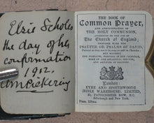 Load image into Gallery viewer, Church of England. Book of Common Prayer and Administration of the Holy Communion. According to the Use of the Church of England. Eyre &amp; Spottiswoode Bible Warehouse Limited. 33, Paternoster Row, E.C. London, Edinburgh and New York. Circa 1900.
