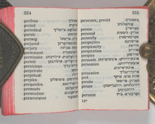 Load image into Gallery viewer, Horowitz, Zina. Liliput dictionary English-Yiddish. Minkus Bros., Bronx, N.Y. [1910-1929].
