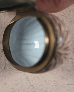 Faux 'Walnut' miniature enamel box. 1760-1770.
