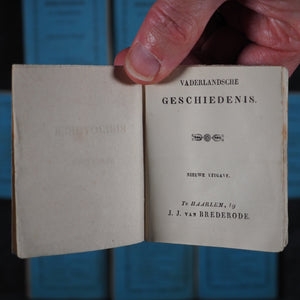 Bibliotheek in miniatuur. Brederode, J.J. Van. Haarlem. 1825.