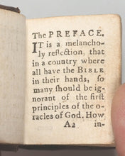 Load image into Gallery viewer, Bible in Miniature; or ,a concise history of the Old &amp; New Testaments. London printed. Circa 1795.
