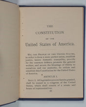 Load image into Gallery viewer, Constitution of the United States of America. With History of the Proceedings taken to celebrate the Centennial Anniversary of its framing and promulgation, September 15, 16, and 17, 1887. Murphy's Sons, Wm. F. 509 Chestnut Street. Philadelphia. 1887.
