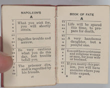 Load image into Gallery viewer, Napoleon's Book of Fate. Bryce, David &amp; Son. Frederick A. Stokes Co. Glasgow and New York. 1905.
