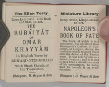 Load image into Gallery viewer, Napoleon's Book of Fate. Bryce, David &amp; Son. Frederick A. Stokes Co. Glasgow and New York. 1905.
