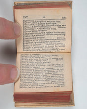 Load image into Gallery viewer, Bryce's Thumb English Dictionary, comprising:besides the ordinary and newest words in the language, short explanations of a large number of scientific, philosophical, literary and technical terms Bryce, David &amp; Son. Glasgow. 1892.
